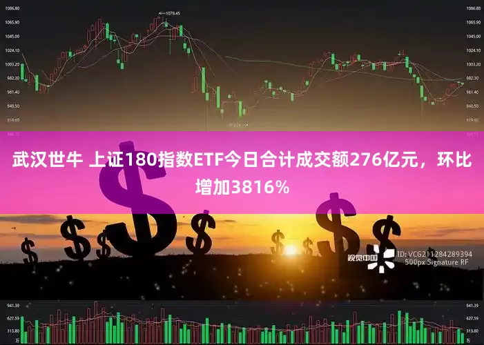 武汉世牛 上证180指数ETF今日合计成交额276亿元，环比增加3816%